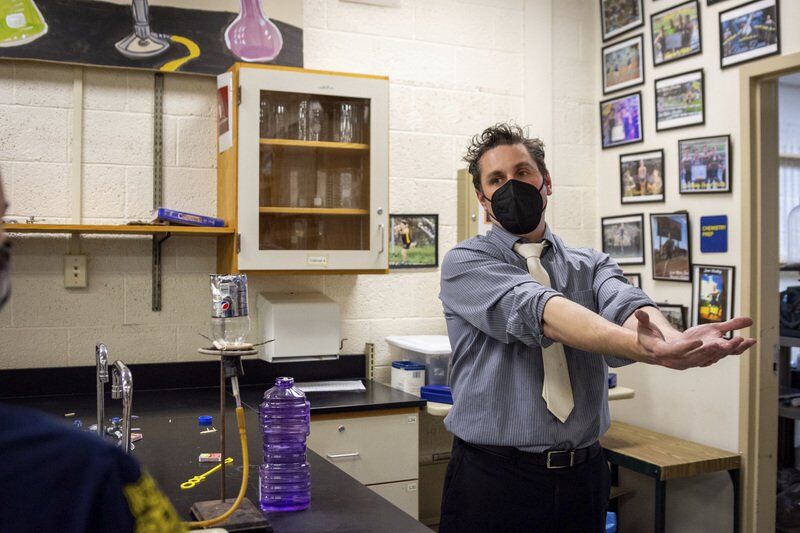 On the track or in the chemistry lab, Vecenie helps shape students